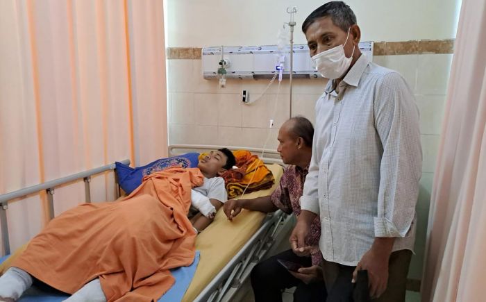 Goreng Bubuk Bahan Petasan, Remaja di Sidoarjo Dilarikan ke Rumah Sakit Terkena Ledakan