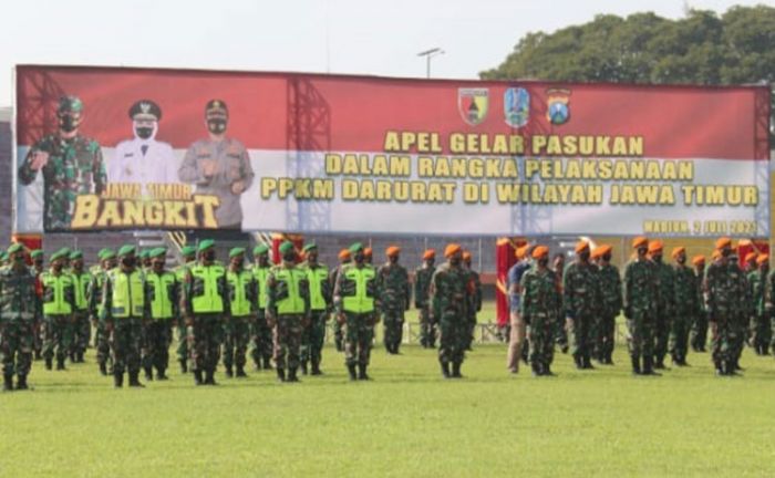 Jelang PPKM Darurat, Kodim Ngawi Ikuti Apel Gelar Pasukan di Madiun Jelang PPKM Darurat, Kodim Ngawi Ikuti Apel Gelar Pasukan di Madiun