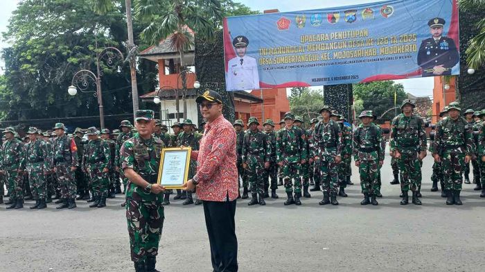 TMMD ke-126 Mojokerto Resmi Berakhir, TNI Bangun Infrastruktur dan Sumur Bor di Desa Sumbertanggul