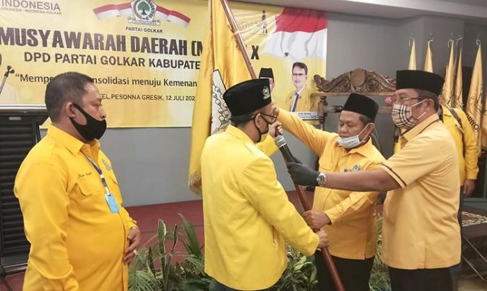 Anha Kembali Terpilih Jadi Ketua DPD Golkar Gresik 2020-2025