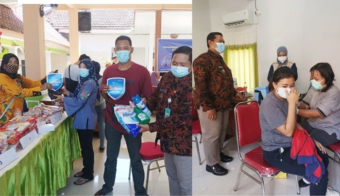 Dapat Doorprize dan Sarapan, Vaksinasi di Desa Semampir Sidoarjo Membeludak