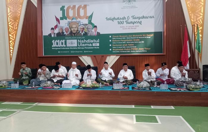 Rayakan 1 Abad NU, PCNU Bangil Gelar Istighosah Kubro dan Kenduri 100 Tumpeng