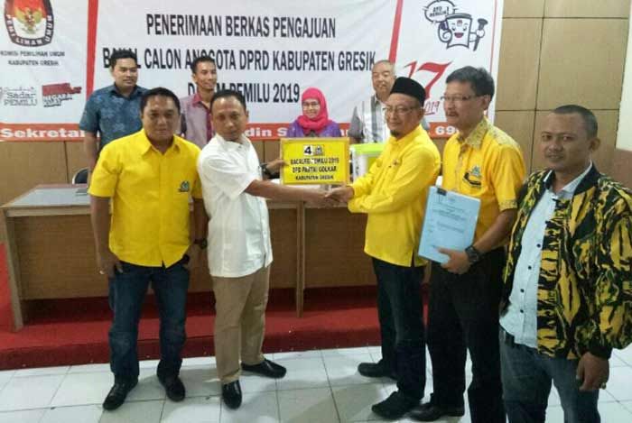 Daftar Pertama ke KPU, Berkas Bacaleg Golkar Gresik Dinyatakan Lengkap