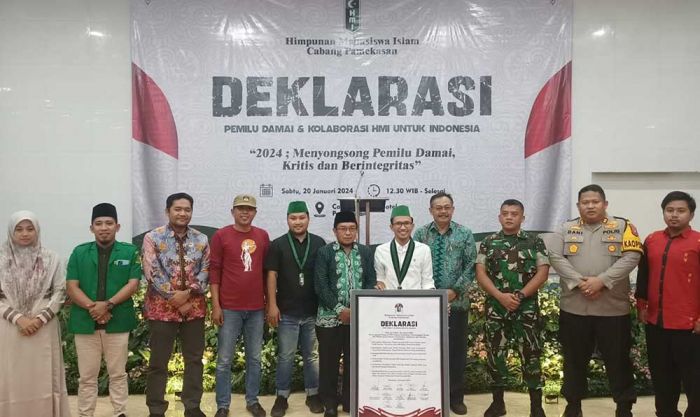 HMI Pamekasan Gelar Deklarasi Pemilu Damai 2024 HMI Pamekasan Gelar Deklarasi Pemilu Damai 2024