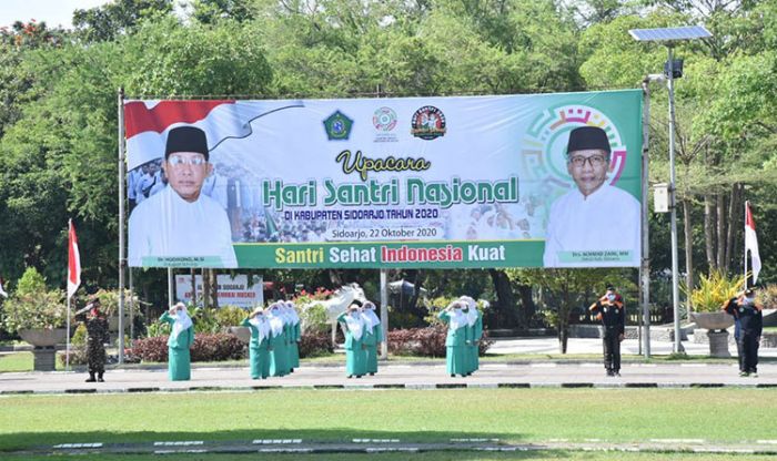 Pandemi Masih Berlangsung, Peserta Upacara Hari Santri di Sidoarjo Dibatasi