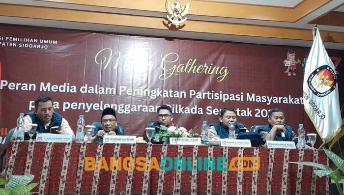Di Media Gathering, KPU Sidoarjo Ajak Insan Pers Bersinergi Genjot Partisipasi Pemilih Pilkada 2024 Di Media Gathering, KPU Sidoarjo Ajak Insan Pers Bersinergi Genjot Partisipasi Pemilih Pilkada 2024