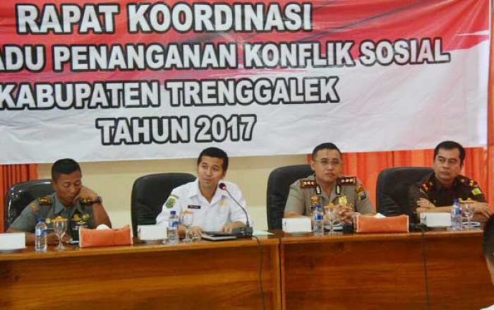 Jelang Pilkades Serentak Trenggalek, Forkopimda Koordinasi Penanganan Konflik Sosial