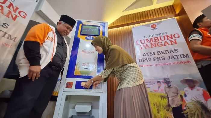 Jalankan Politik Pemberdayaan, PKS Jatim Launching ATM Beras