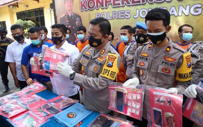 Selama Januari 2021, Polres Jombang Ungkap 35 Kasus Narkoba dengan 41 Tersangka