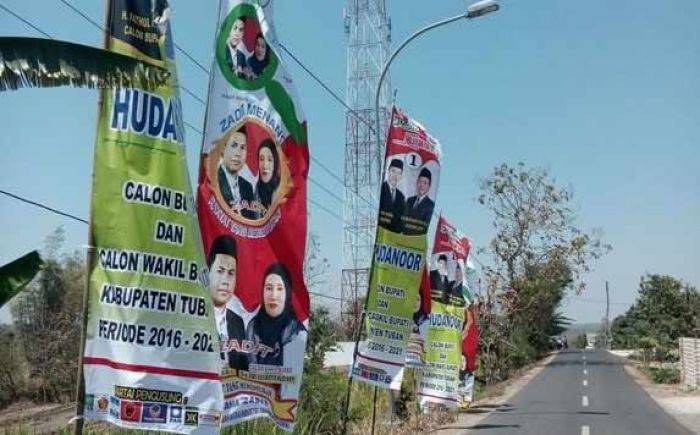 Panwaslukab Tuban Persoalkan Umbul-umbul Paslon Tanpa Nomor Panwaslukab Tuban Persoalkan Umbul-umbul Paslon Tanpa Nomor
