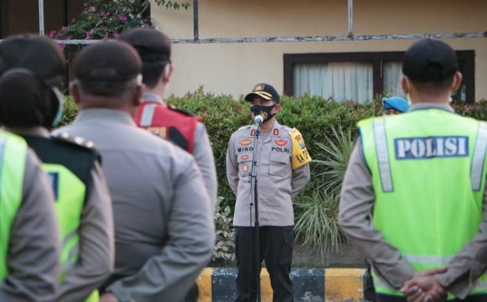 Imbau Warga Tak Lakukan Takbiran Keliling, Polres Kediri Kota Terjunkan 238 Personel