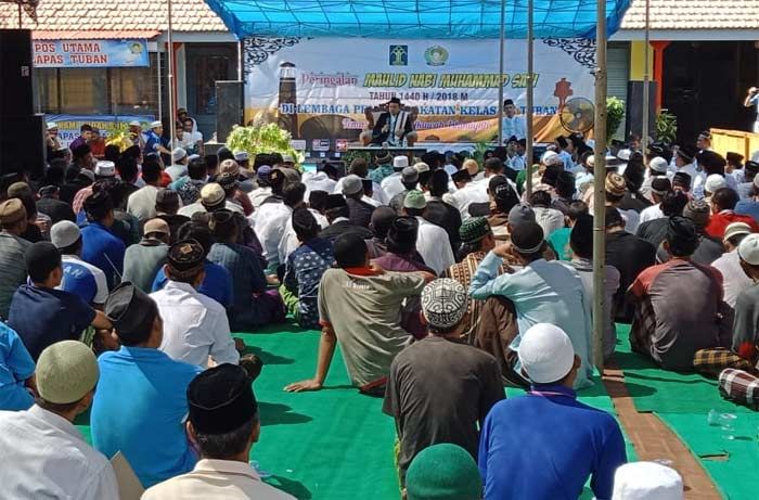 Antusiasnya Penghuni Lapas Tuban saat Peringati Maulid Nabi