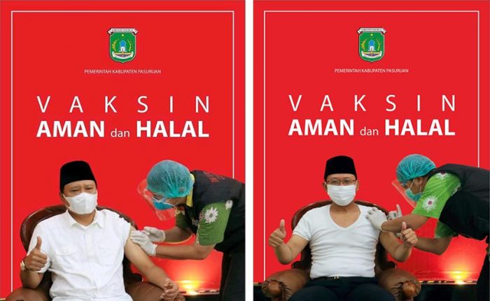 Bupati Irsyad Yusuf Jadi Orang Pertama di Pasuruan yang Disuntik Vaksin Covid-19