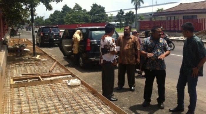 Sejumlah Pohon Besar Ditebang PT Gudang Garam, Komisi C DPRD Kediri Sidak