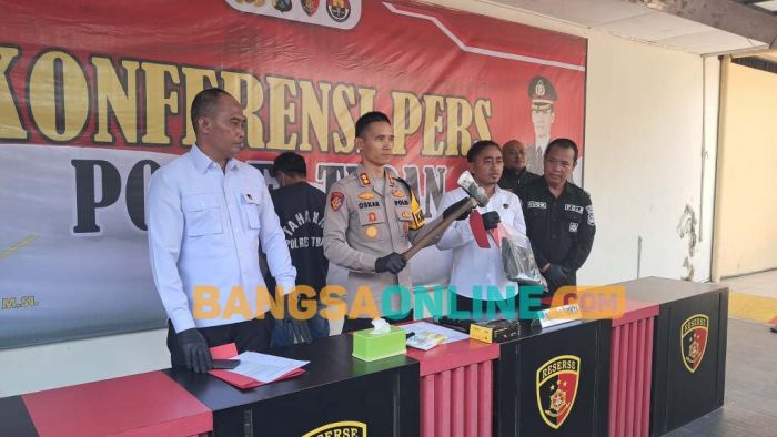 Polres Tuban Tangkap Pelaku Pembacokan Polisi Hutan Perhutani Parengan Polres Tuban Tangkap Pelaku Pembacokan Polisi Hutan Perhutani Parengan