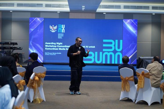 Kementerian BUMN Dorong Penguatan Komunikasi Digital Lewat Workshop Medsos Berbasis AI Kementerian BUMN Dorong Penguatan Komunikasi Digital Lewat Workshop Medsos Berbasis AI