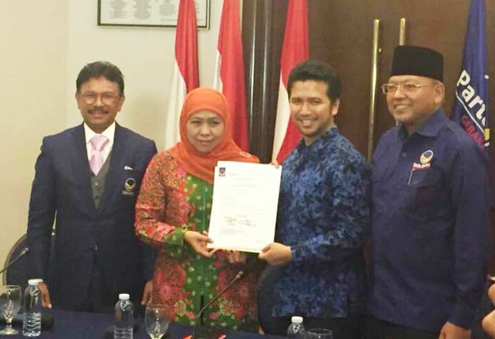 Khofifah-Emil Terima Rekom dari NasDem Khofifah-Emil Terima Rekom dari NasDem