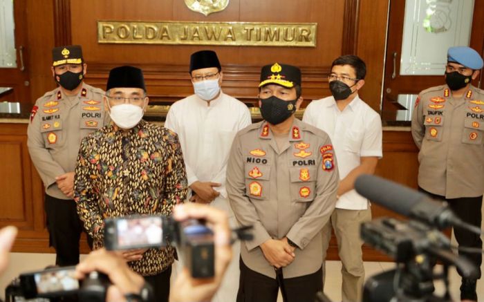 Jelang Harlah NU ke-99, Ketua Umum PBNU Silaturahmi ke Polda Jatim Jelang Harlah NU ke-99, Ketua Umum PBNU Silaturahmi ke Polda Jatim