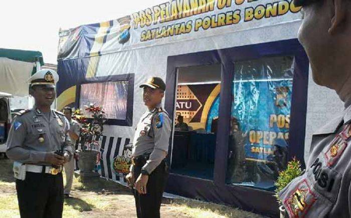 Polres Bondowoso Sediakan Pijat Refleksi Gratis Bagi Pemudik