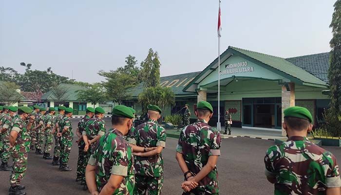Antisipasi Demo, Kodim 0830/Surabaya Utara Gelar Apel Pasukan Antisipasi Demo, Kodim 0830/Surabaya Utara Gelar Apel Pasukan