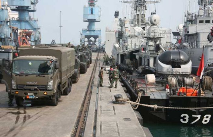 Unsur Demo Laut Koarmatim Tiba di Banten Unsur Demo Laut Koarmatim Tiba di Banten