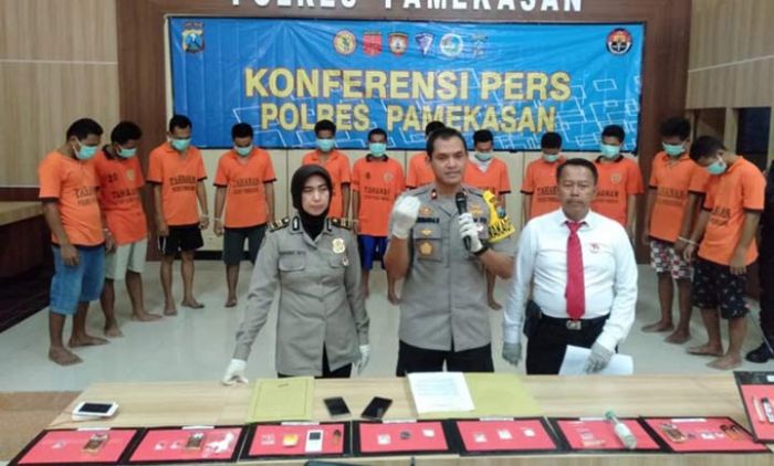 ​Panen Tangkapan, Polres Pamekasan Ringkus 12 Tersangka Narkoba