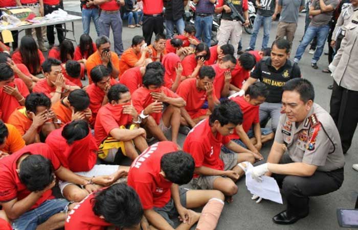 Polrestabes Surabaya Berhasil Ungkap 156 Kasus dalam Operasi Pekat Semeru 2017