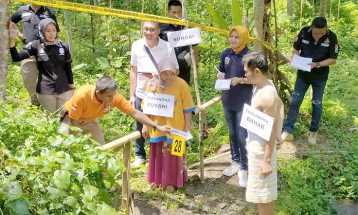 Reka Adegan Pembunuhan Bapak Kandung Dicor, Bahar Belum Mau Mengaku