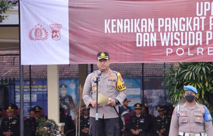 Polres Kediri Gelar Uparaca Kenaikan Tingkat untuk 66 Personel Polres Kediri Gelar Uparaca Kenaikan Tingkat untuk 66 Personel