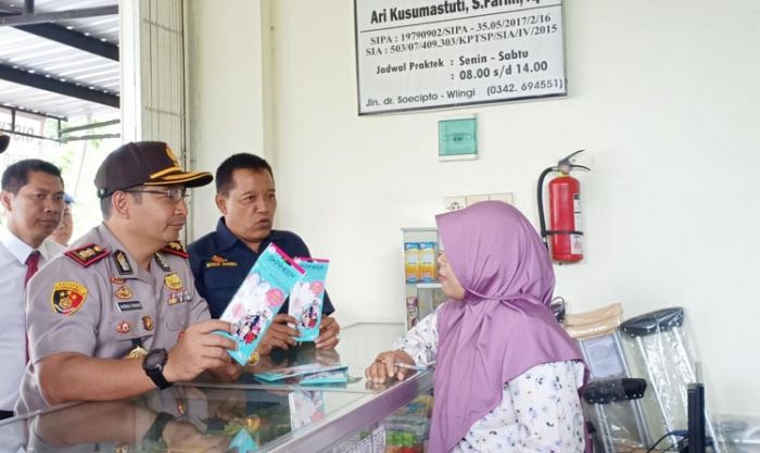 Sidak Apotek, Polres Blitar Sulit Dapati Masker dan Hand Sanitizer