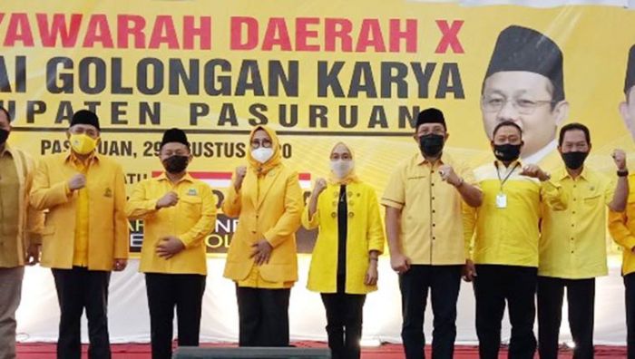 Terpilih Aklamasi, Rias Yudikari Drastika Ketua Golkar Kabupaten Pasuruan