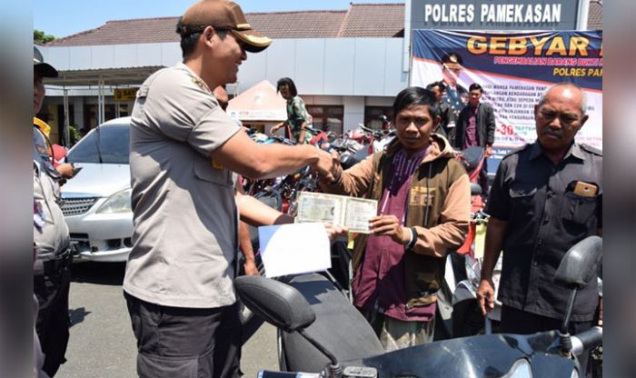 Gelar Expo Pengembalian Barang Bukti, Polres Pamekasan Tawarkan Servis Gratis