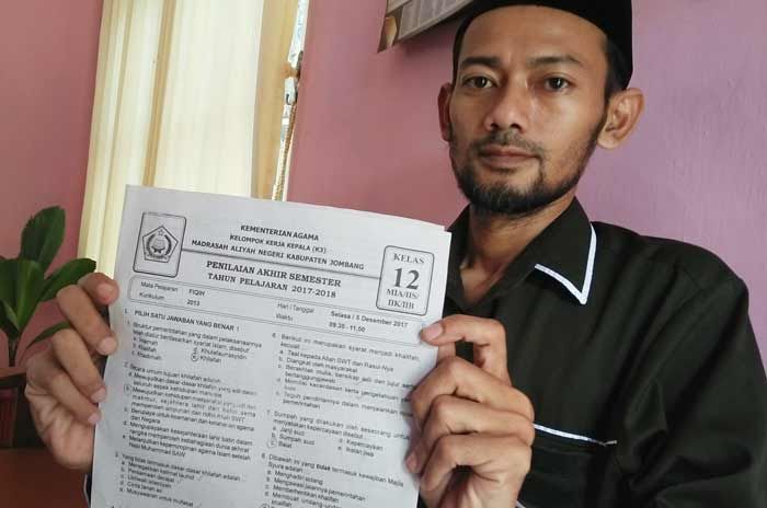 ISNU Jombang Sesalkan Ujian Madrasah Aliyah Diduga Berisi Soal Khilafah ISNU Jombang Sesalkan Ujian Madrasah Aliyah Diduga Berisi Soal Khilafah