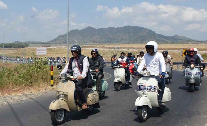 Road To Kediri Scooter Festival #6, Mas Abu Vespaturahmi Bersama Scooterist Kediri