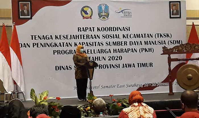 ​Terbaik Nasional, Gubernur Khofifah Apresiasi TKSK Jawa Timur
