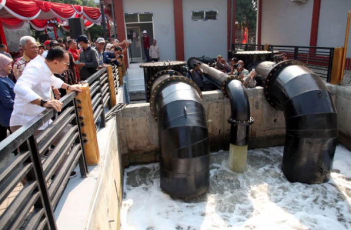 Eri Cahyadi Resmikan Dua Rumah Pompa yang Diklaim dapat Atasi Banjir Surabaya Selatan