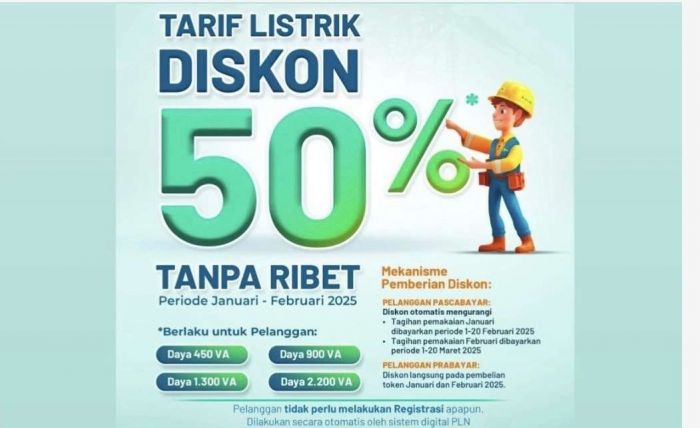 PLN Bawa Kabar soal Pembelian Token dengan Diskon Tarif Listrik 50 Persen PLN Bawa Kabar soal Pembelian Token dengan Diskon Tarif Listrik 50 Persen