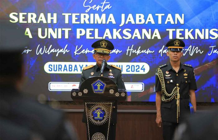 Ajakan Kepala Kanwil Kemenkumham Jatim saat Lantik 23 Pejabat Manajerial