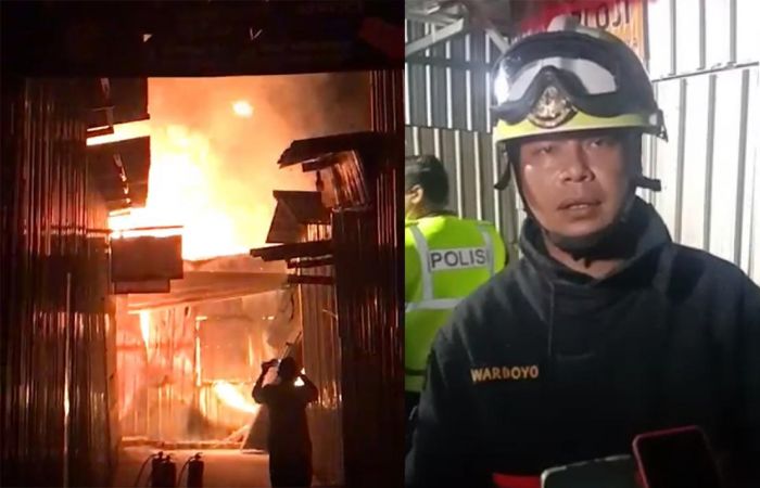 Enam Ruko di Pasar Relokasi Kota Batu Terbakar