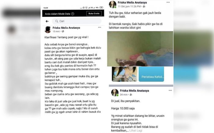 Sebut Ibunya Babi, Idiot, dan Hendak Dijual, Polisi Cari Pemilik Akun Friska Meila Anatasya Sebut Ibunya Babi, Idiot, dan Hendak Dijual, Polisi Cari Pemilik Akun Friska Meila Anatasya