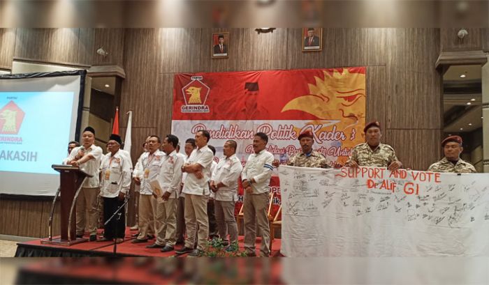 Kader Gerindra Gresik Deklarasi Dukung Alif Maju G1