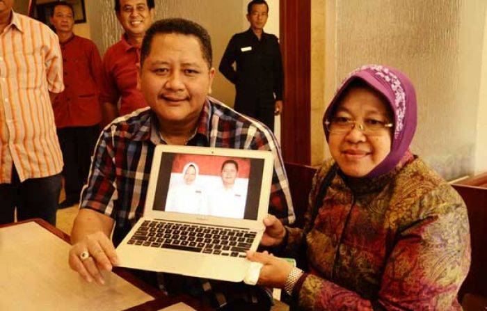 Risma-Whisnu Siap Tempur, Risma: Saya Bukan Gusti Allah Risma-Whisnu Siap Tempur, Risma: Saya Bukan Gusti Allah