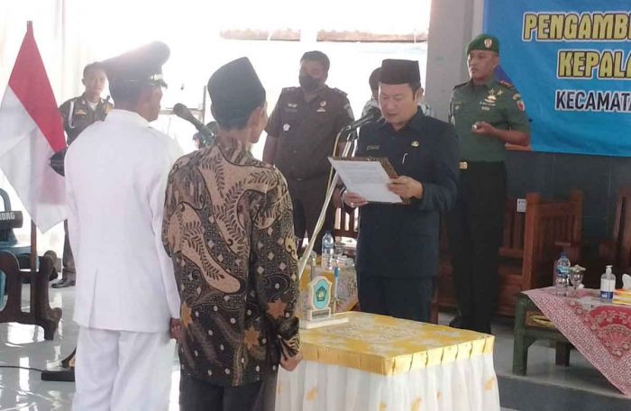 Begini Pesan Bupati Lamongan saat Lantik Kepala Desa Dermolemahbang