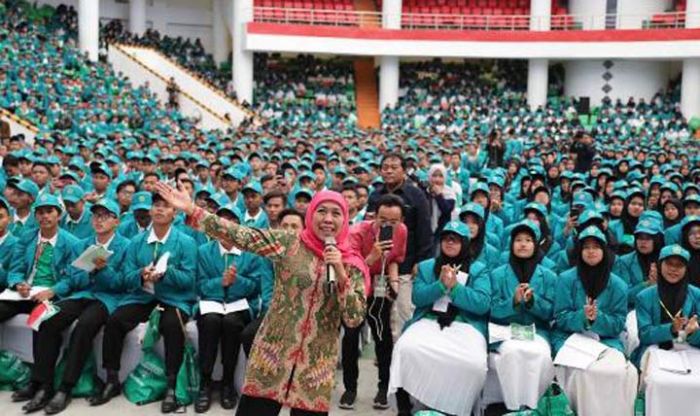 Di hadapan Ribuan Mahasiswa Unisma, Khofifah: Jatim Jadi Pilot Project Revolusi Industri 4.0