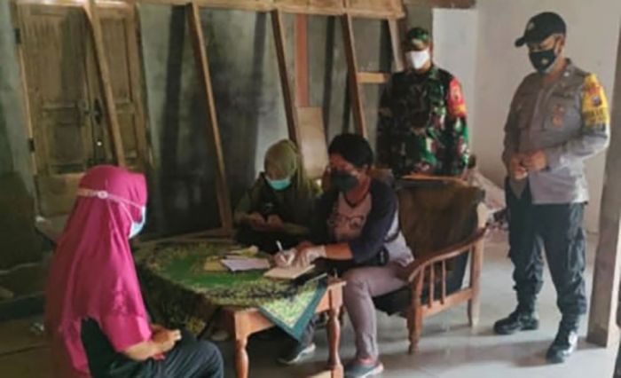 Koramil Padas Dampingi Petugas Kesehatan Tracing Warga