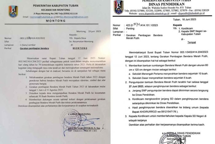 DPRD Tuban Soroti Gerakan Pembagian Bendera Melalui Cari Sumbangan