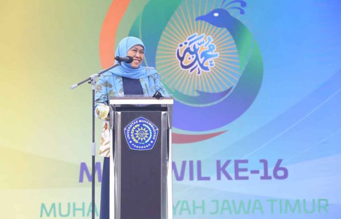 Gubernur Khofifah Ucapkan Selamat atas Terpilihnya Sukadiono Sebagai Ketua PW Muhammadiyah Jatim