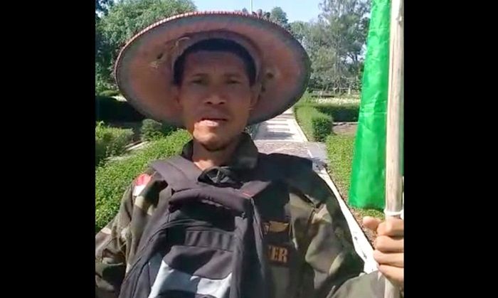 Demi Bertemu Khofifah, Banser Jalan Kaki Ngawi-Surabaya Demi Bertemu Khofifah, Banser Jalan Kaki Ngawi-Surabaya