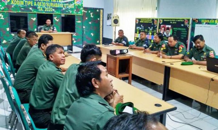Skill Intelijen Prajurit Kodim Surabaya Utara Diuji