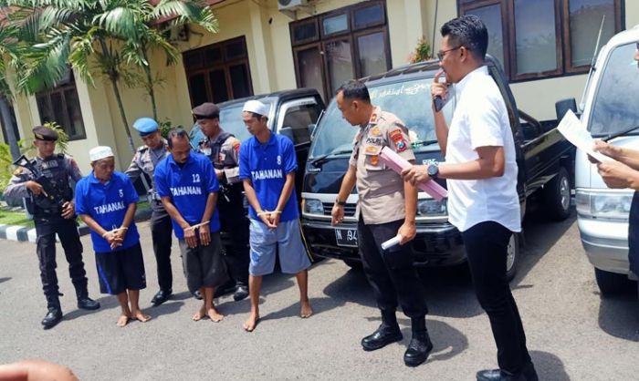 Tiga Penadah Kendaraan Curian di Pasuruan Dibekuk Polisi